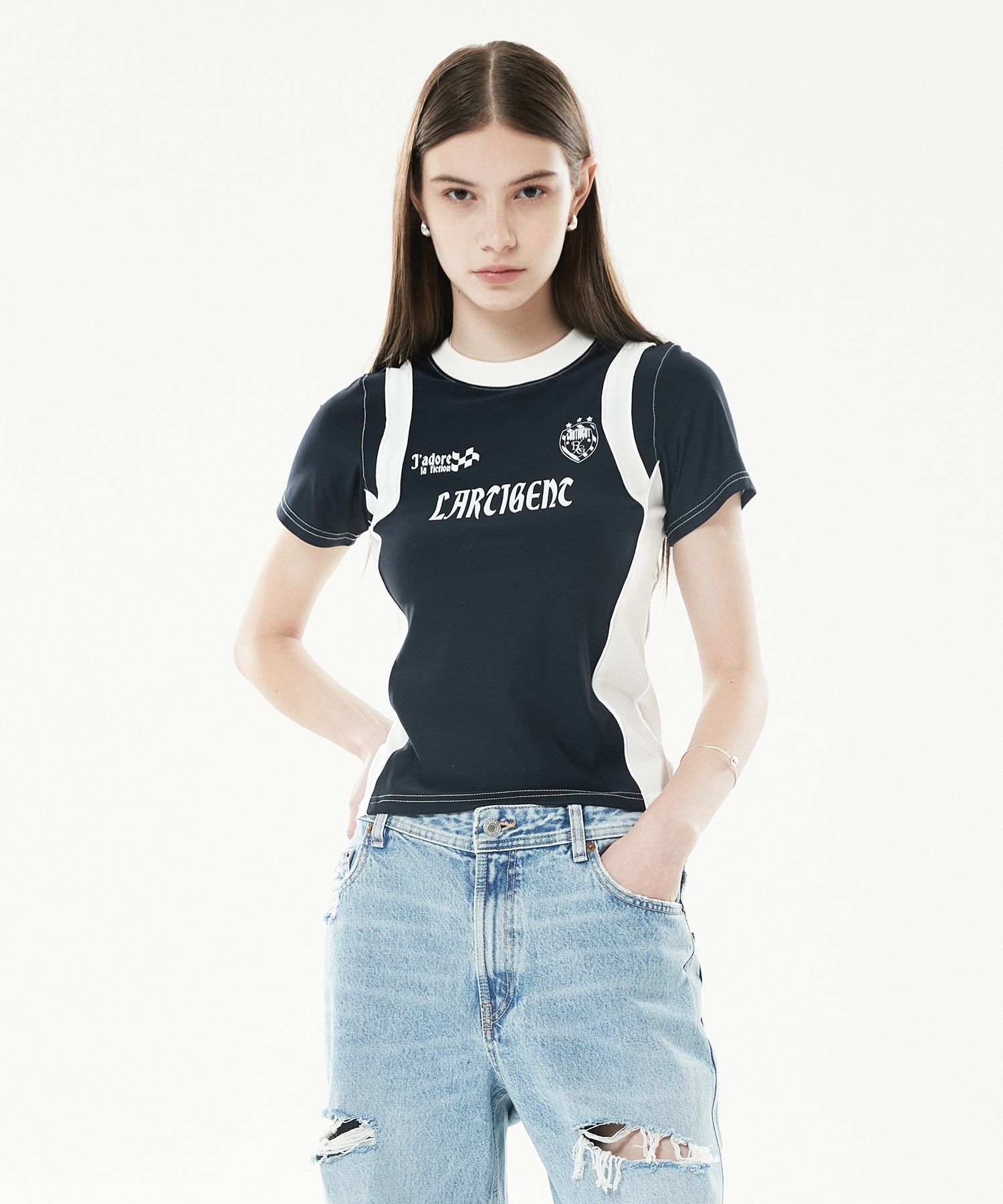 LARTIGENT☆LLS MESH JERSEY TOP MUSINSA | LARTIGENT LLS MESH JERSEY TOP (BLUE)