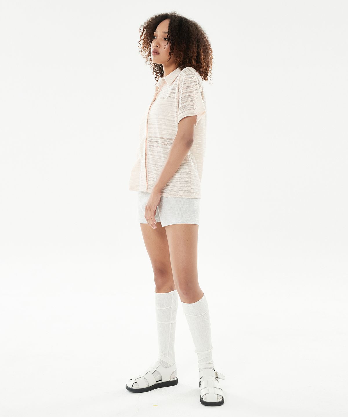 라티젠(LARTIGENT) LLS RIBBED SHORTS(BEIGE)
