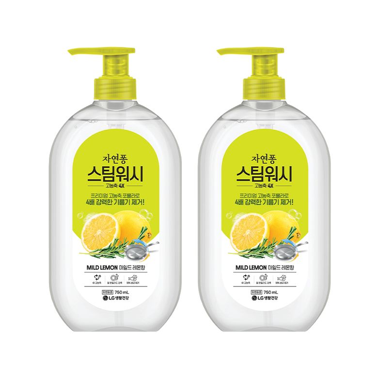 스팀워시 레몬향 750ml x 2개