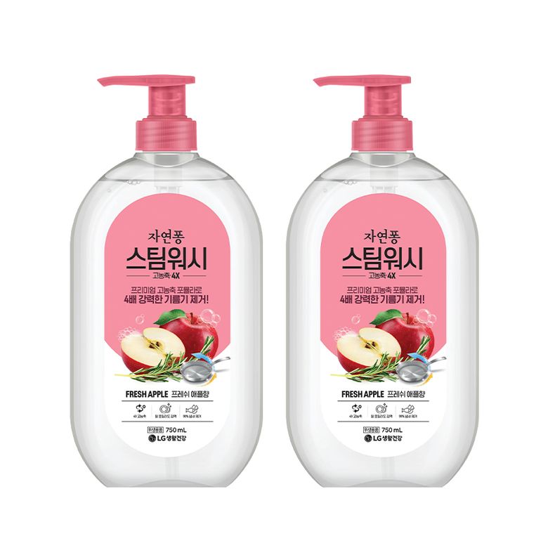 스팀워시 애플향 750ml x 2개