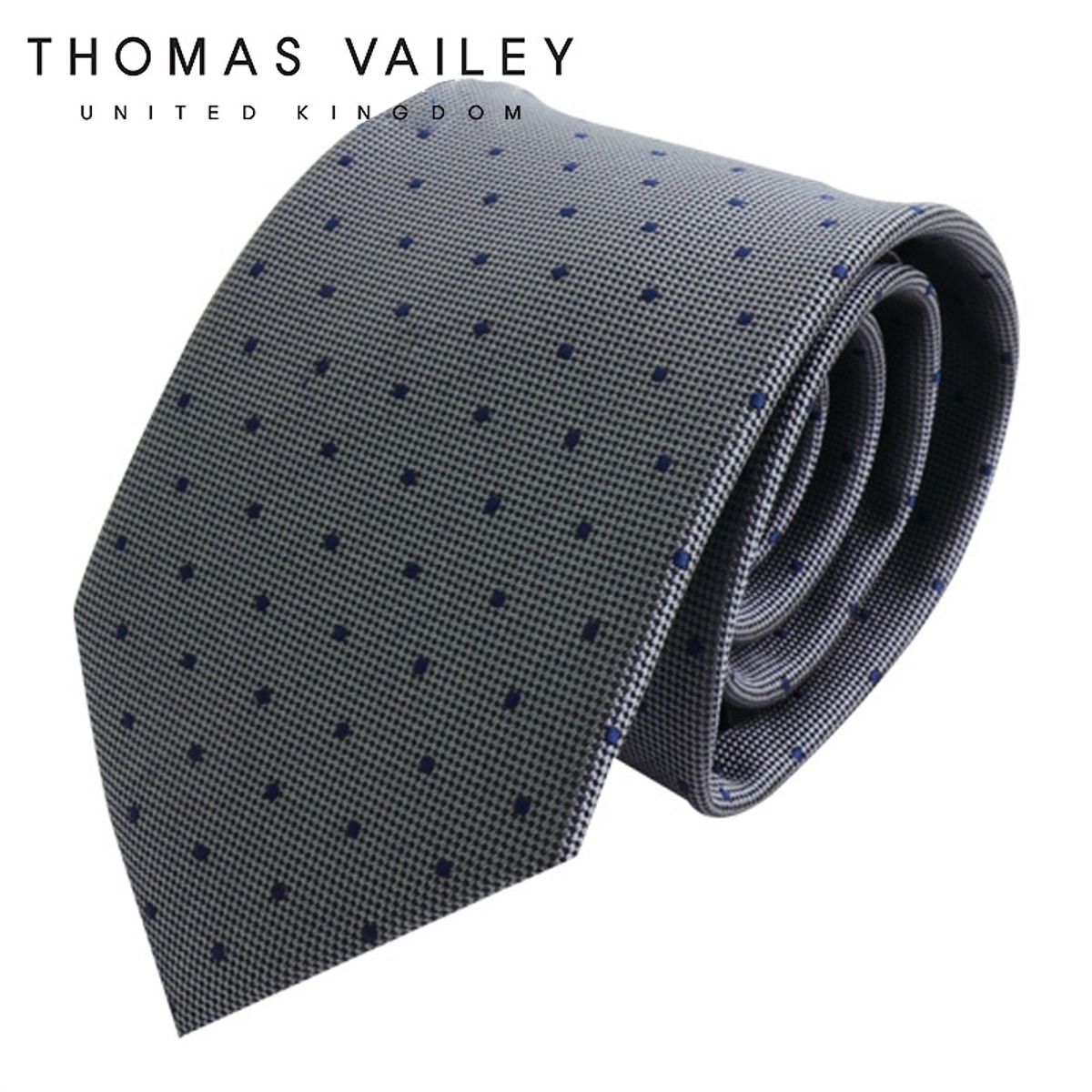 토마스 베일리(THOMAS VAILEY) 패션넥타이-그래놀라 그레이 8cm