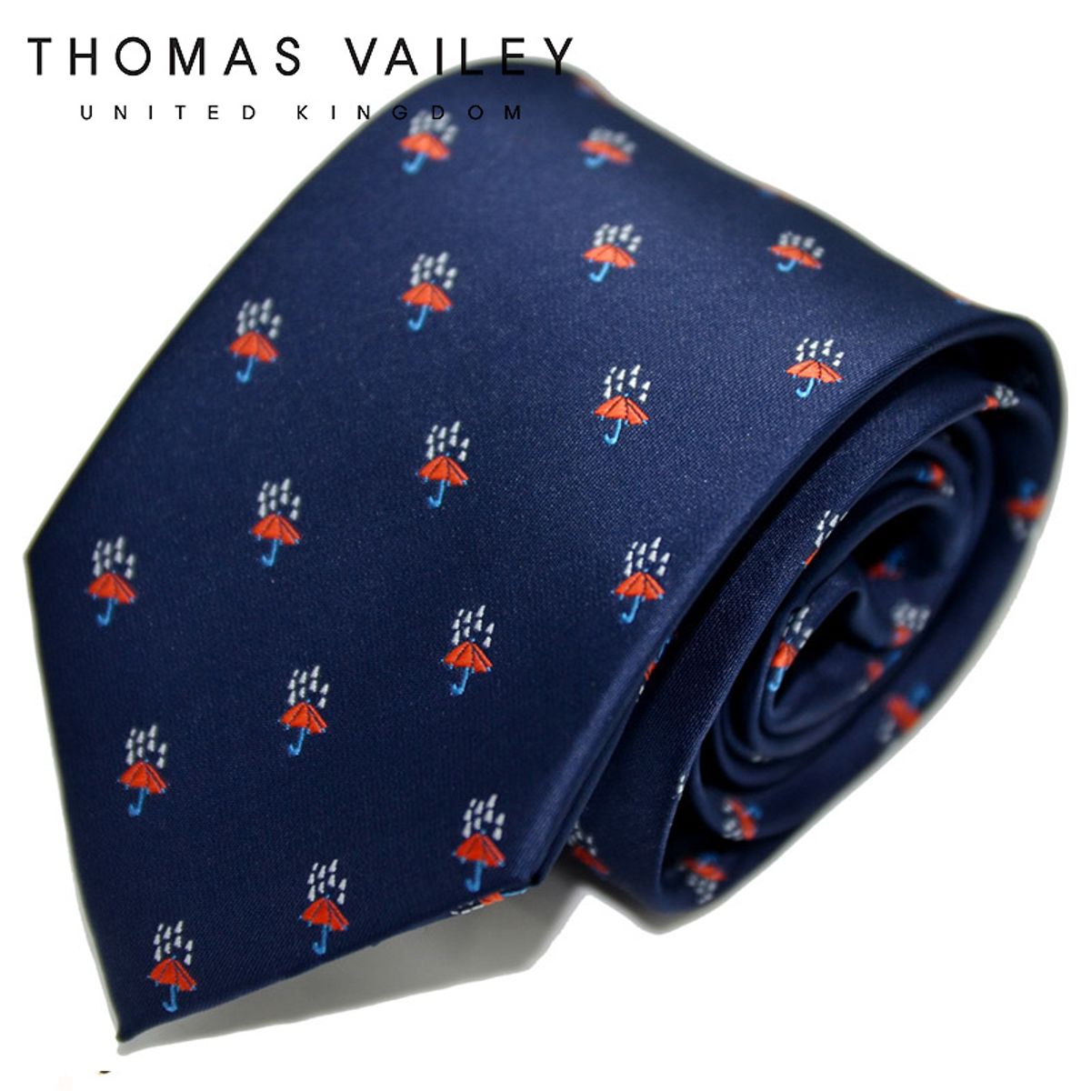 토마스 베일리(THOMAS VAILEY) 패션넥타이-레이니데이 오렌지 8cm