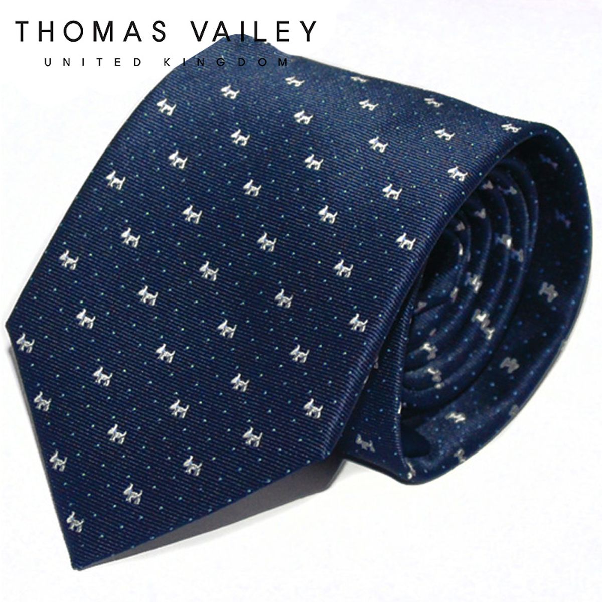 토마스 베일리(THOMAS VAILEY) 패션넥타이-댕댕이 네이비 8cm