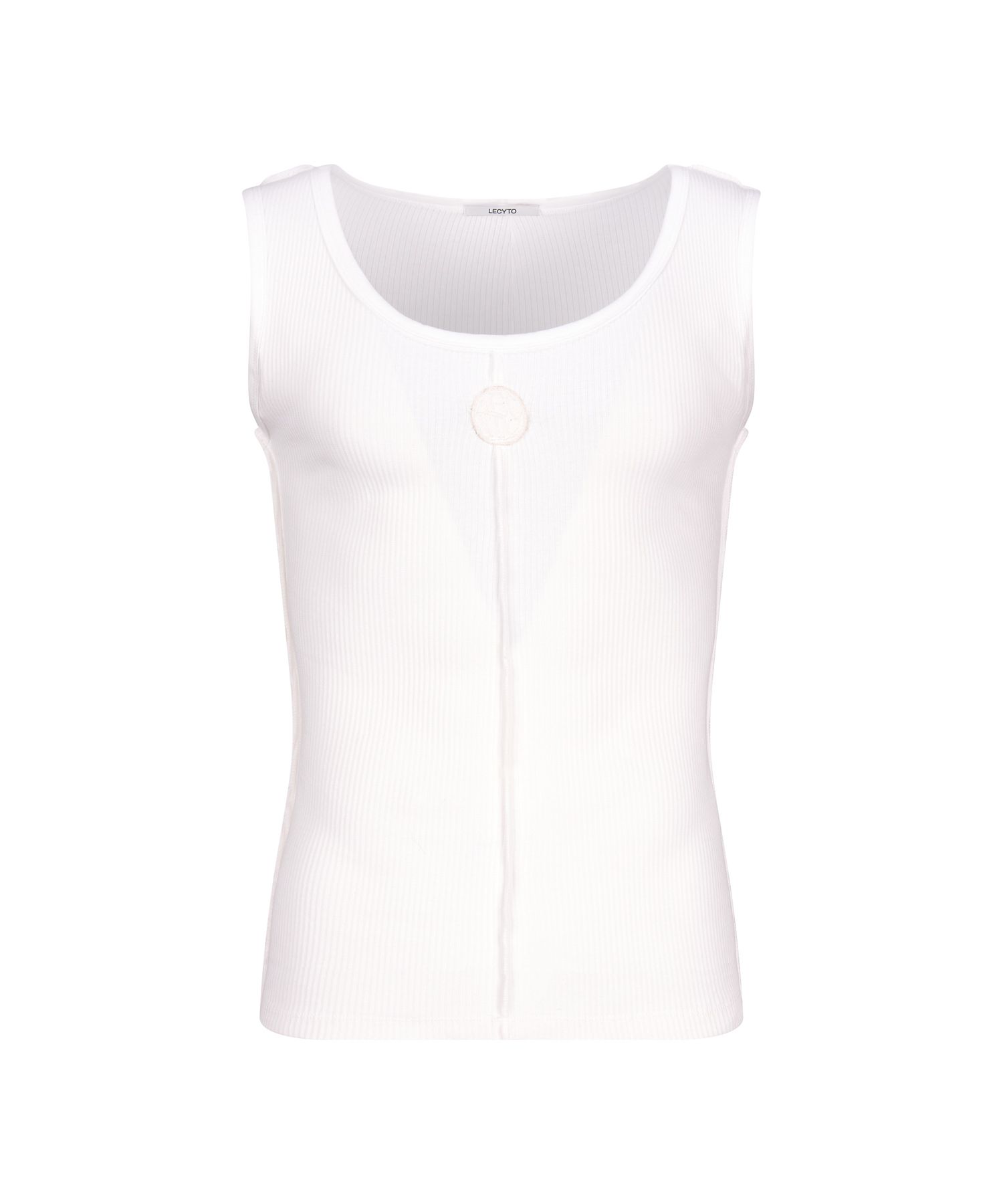 ★LECYTO★ Diploma SleevelessWhite MUSINSA | LECYTO VINTAGE SLEEVELESS_[WHITE]