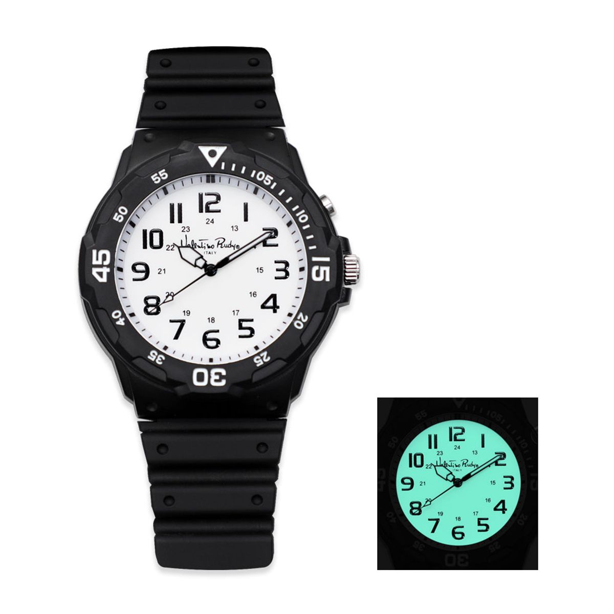 발렌티노 루디(VALENTINO RUDY) VR7031A-WTBK 남자시계 우레탄 손목시계