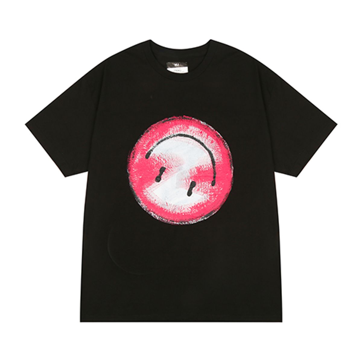더 매드니스(THE MADNESS) HAND WORK BACK SMILE T-SHIRTS_BK