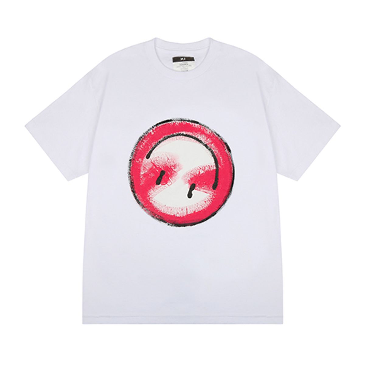 더 매드니스(THE MADNESS) HAND WORK BACK SMILE T-SHIRTS_WH