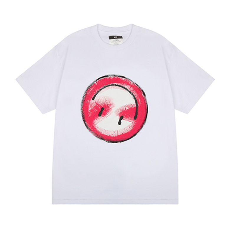 HAND WORK BACK SMILE T-SHIRTS_WH