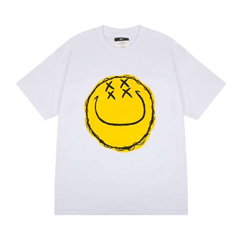 HAND WORK FOUR X SMILE T-SHIRTS_WH