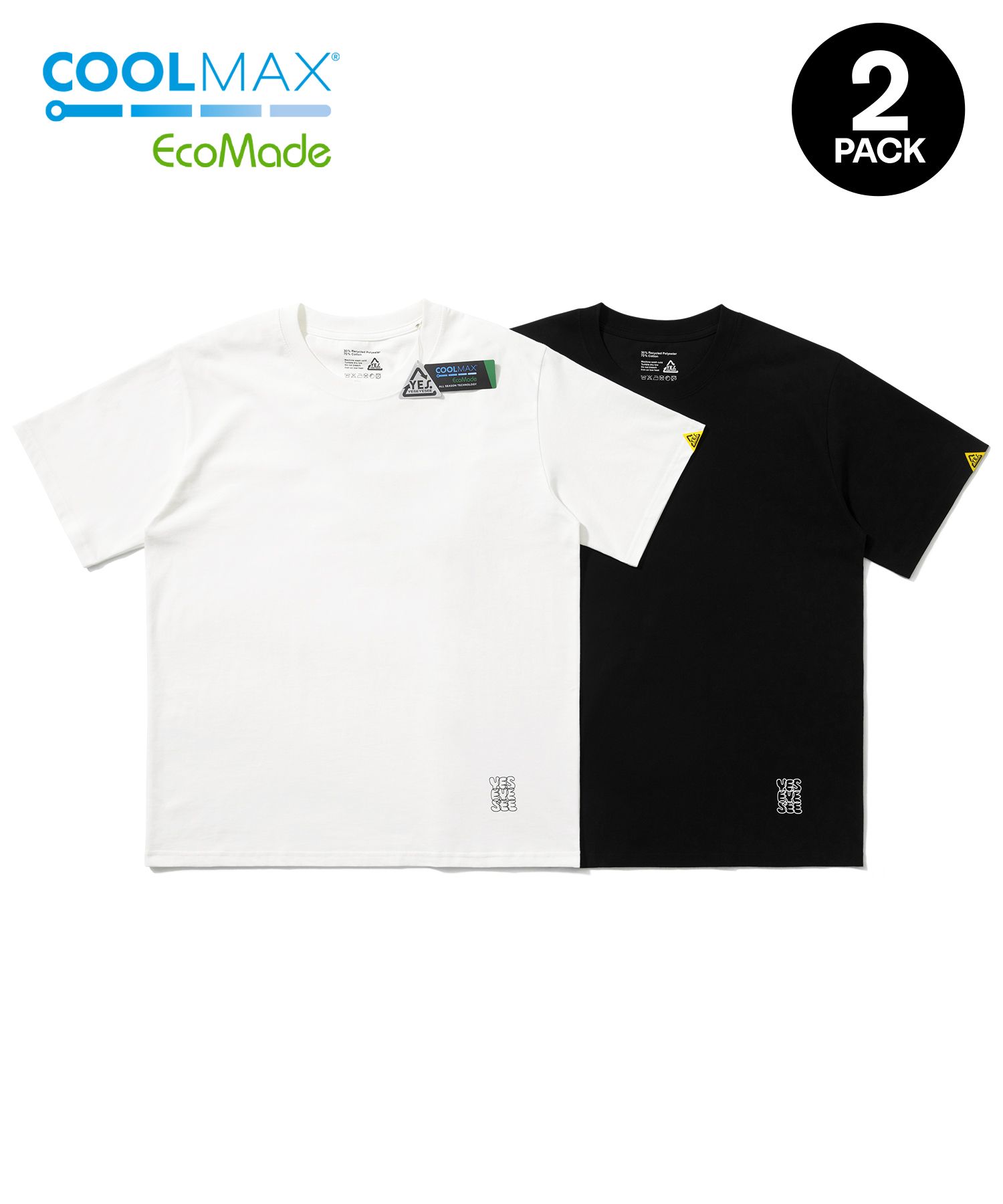 [YESEYESEE] ★2pack Coolmax Tee MUSINSA | YESEYESEE 2pack Coolmax Tee Multi