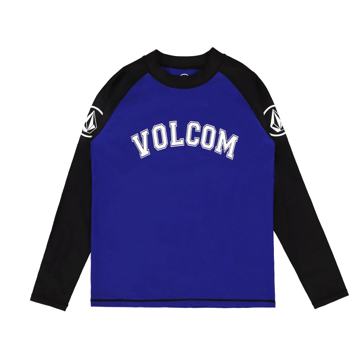 볼컴(VOLCOM) 스톤 배색 슬림핏 래쉬가드(블루)