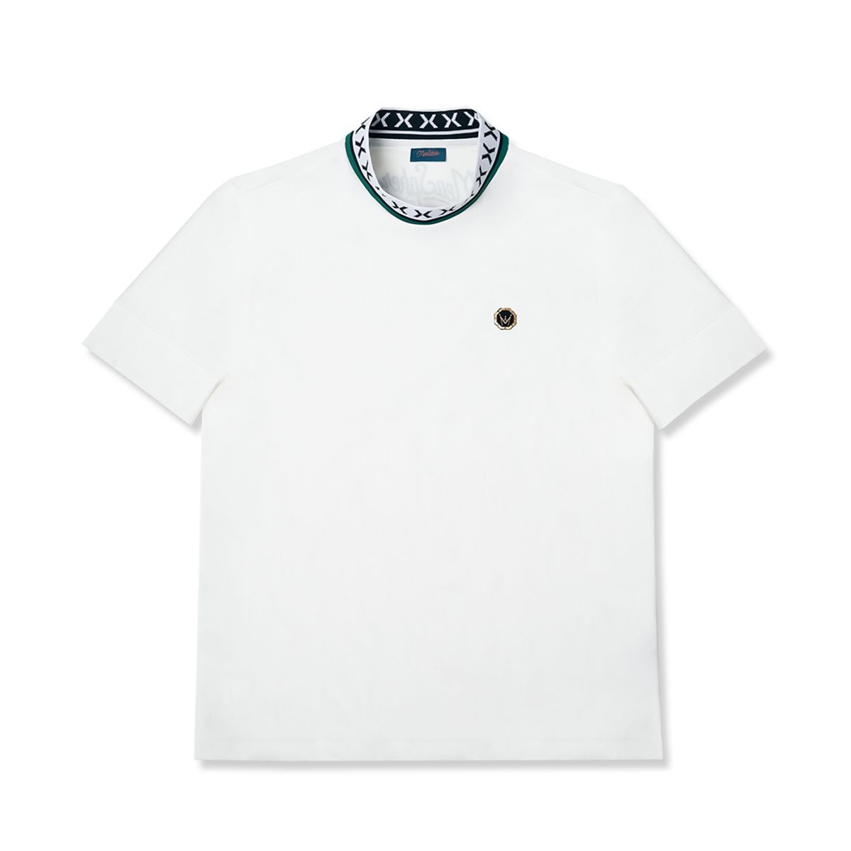 미스페라(MEASPHERA) MEN SLIM-FIT HIGH NECK T-SHIRT WHITE