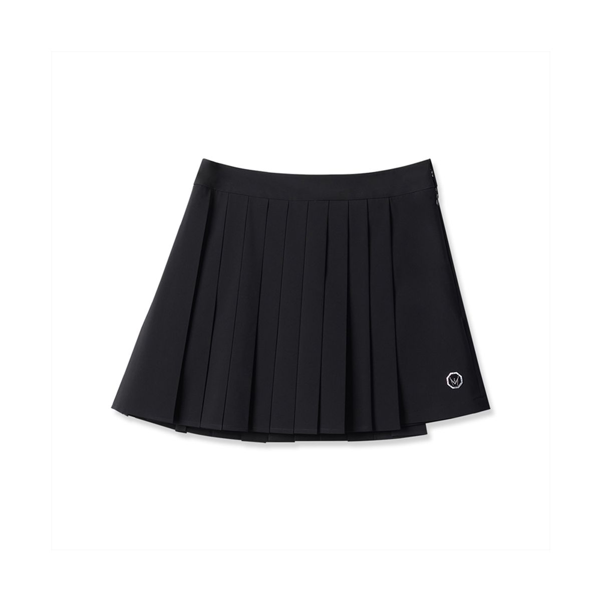 미스페라(MEASPHERA) WOMEN PLEATS WRAP SKIRT BLACK