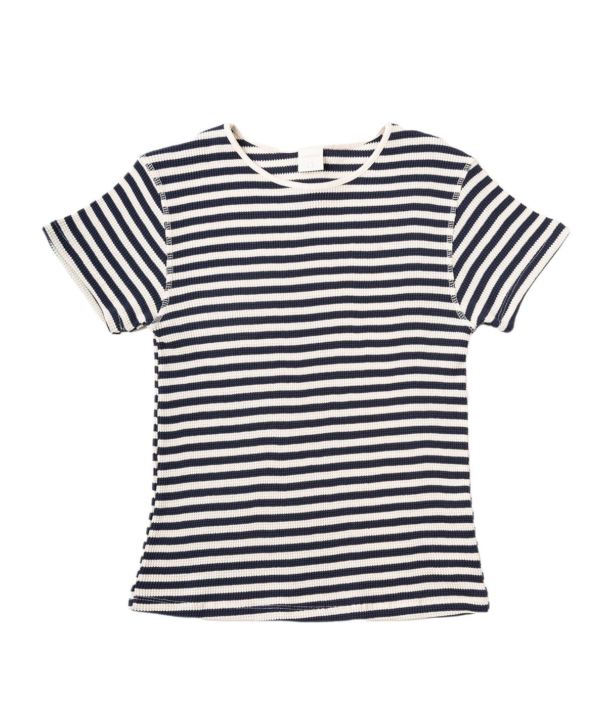 플로피엔디스크(FLOPPY&DISK) Waffle stripe tee_navy
