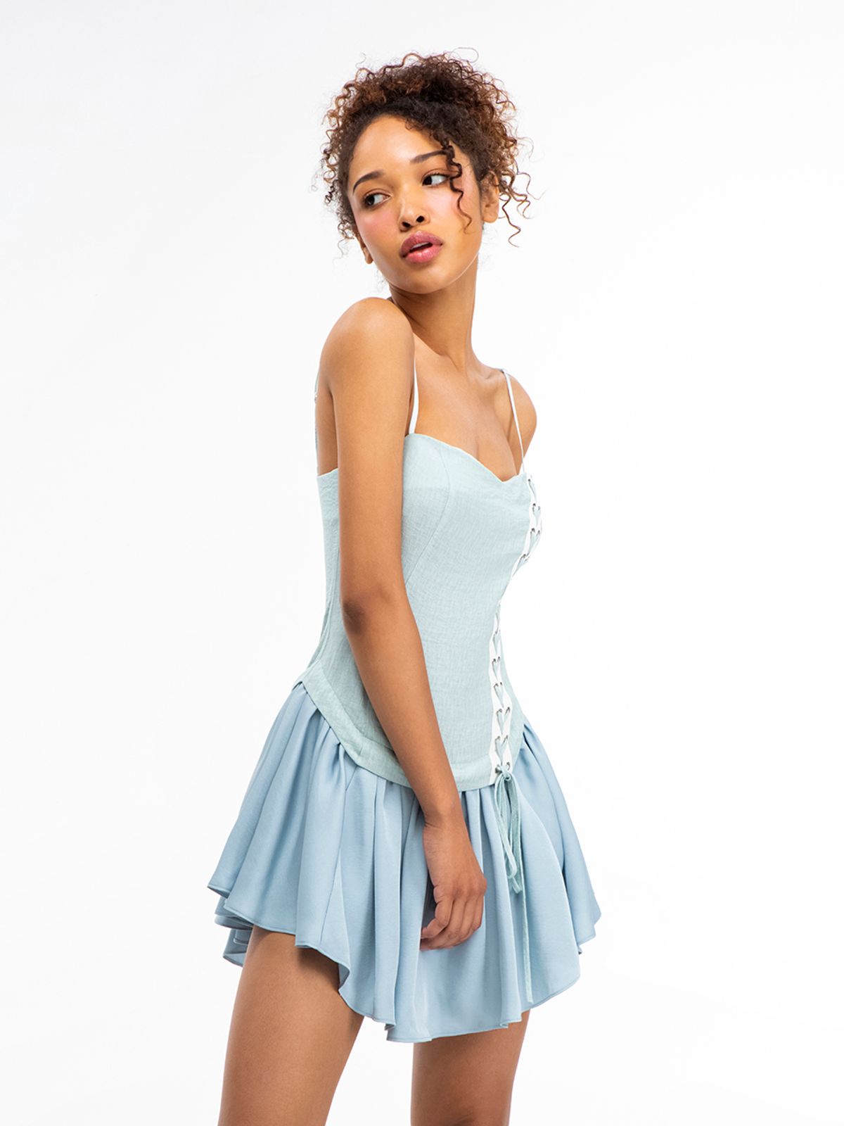 카프리슈(CAPRICIEUX) Selene dress (LIGHTBLUE)