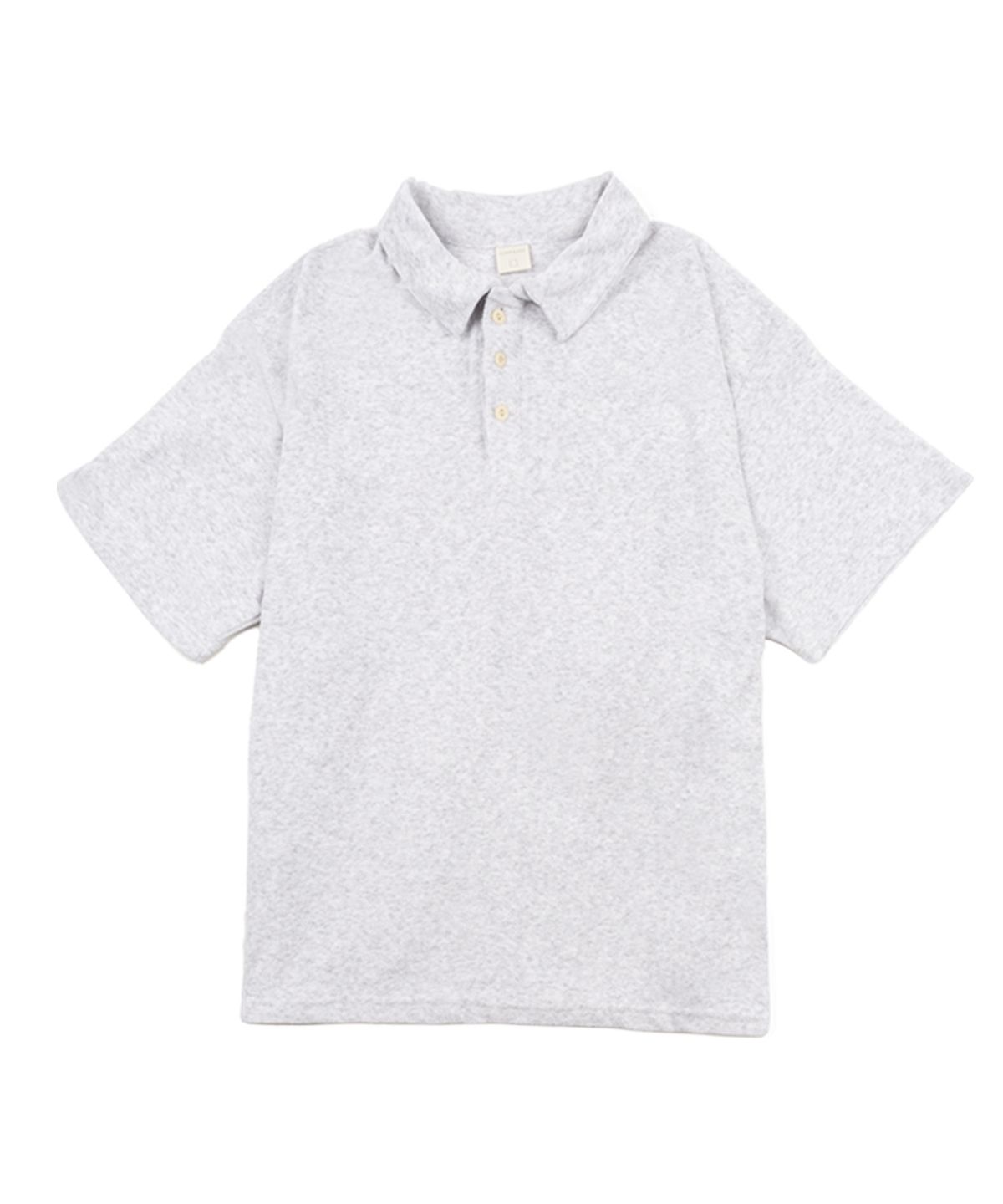 플로피엔디스크(FLOPPY&DISK) Overfit Terry Collar T-shirts_white melange M