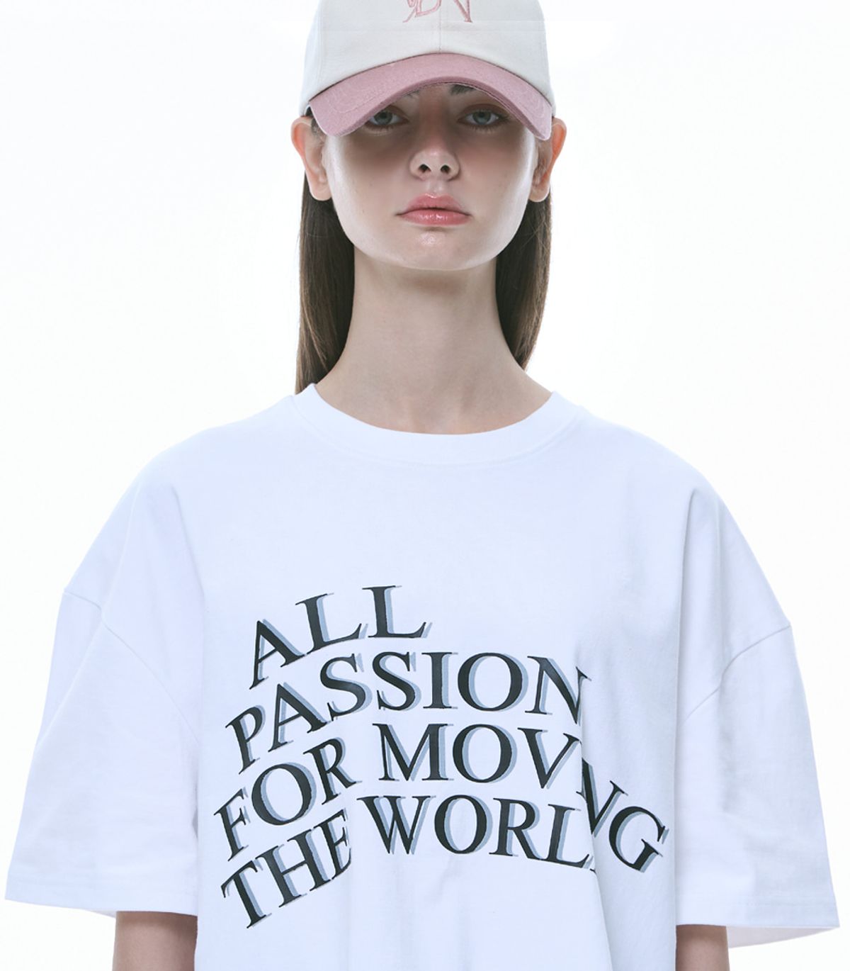 바이브레이트(VIBRATE) VBRT - WORLD LETTERING T-SHIRT (WHITE)