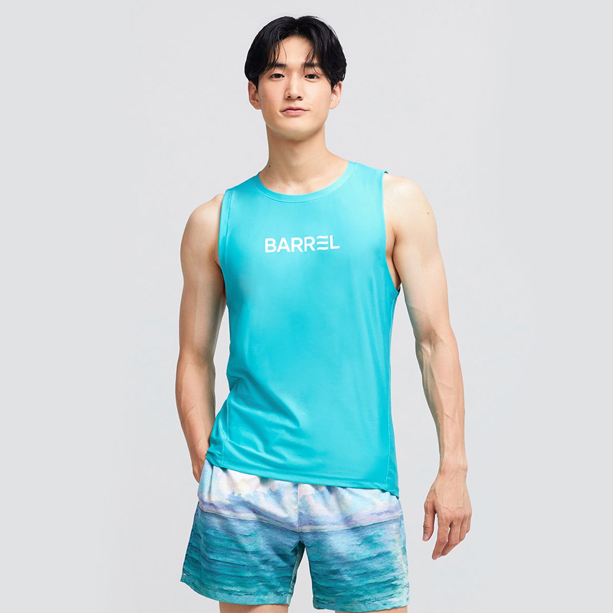 배럴(BARREL) 맨 오션 슬리브리스 래쉬가드 오션민트 (BI2MWRG11OMT)