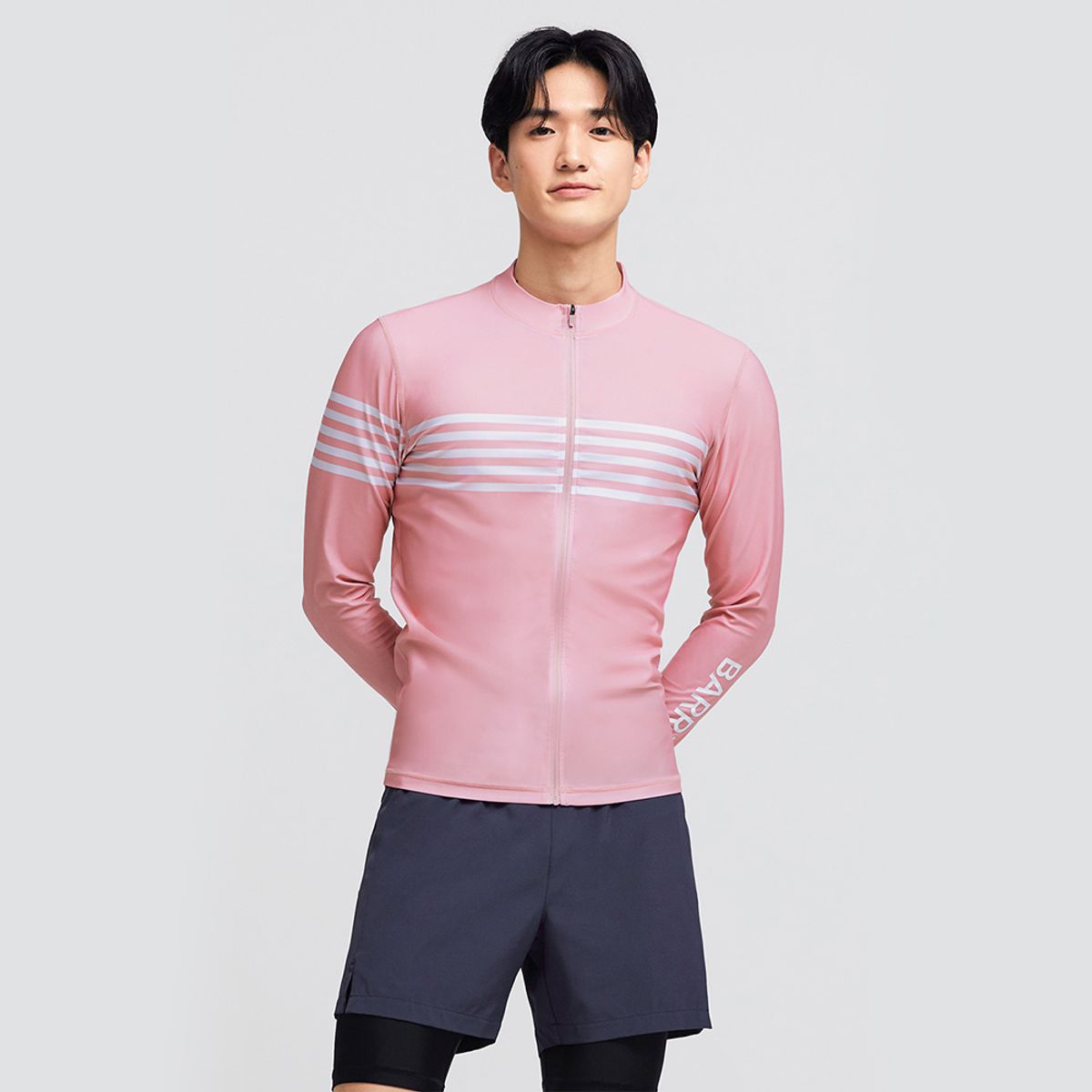 배럴(BARREL) 맨 오션 집업 래쉬가드 사하라핑크 (BI2MWRG08SHP)