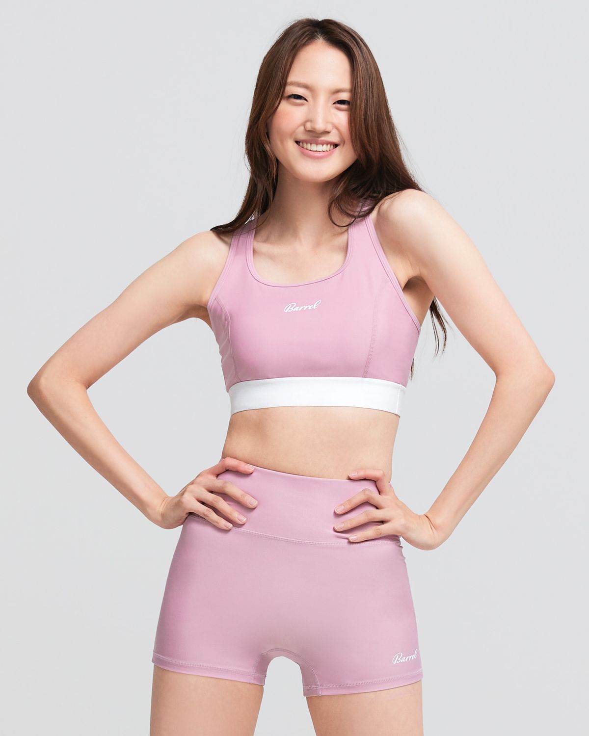 배럴(BARREL) 우먼 오션 브라탑 래쉬가드 사하라핑크 (BI2WWRG19SHP)