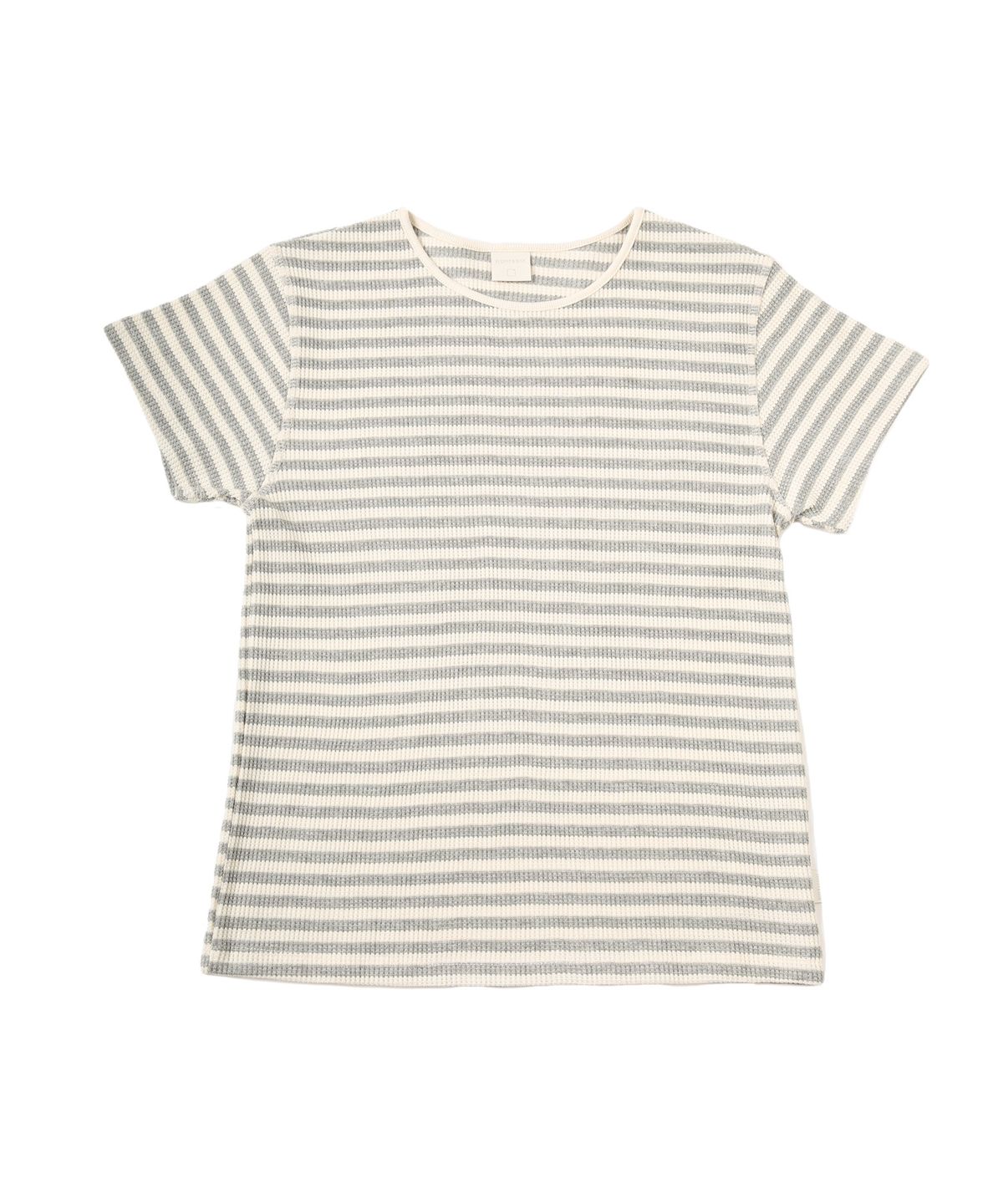 플로피엔디스크(FLOPPY&DISK) Waffle stripe tee_gray
