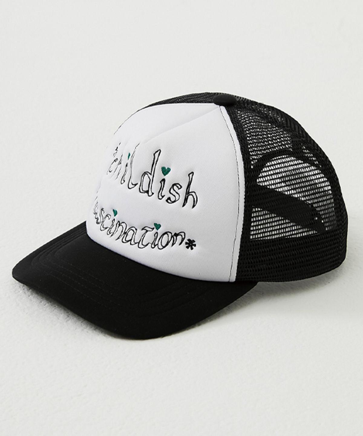 이에스씨 스튜디오(ESC STUDIO) childish fascination mesh cap (black)