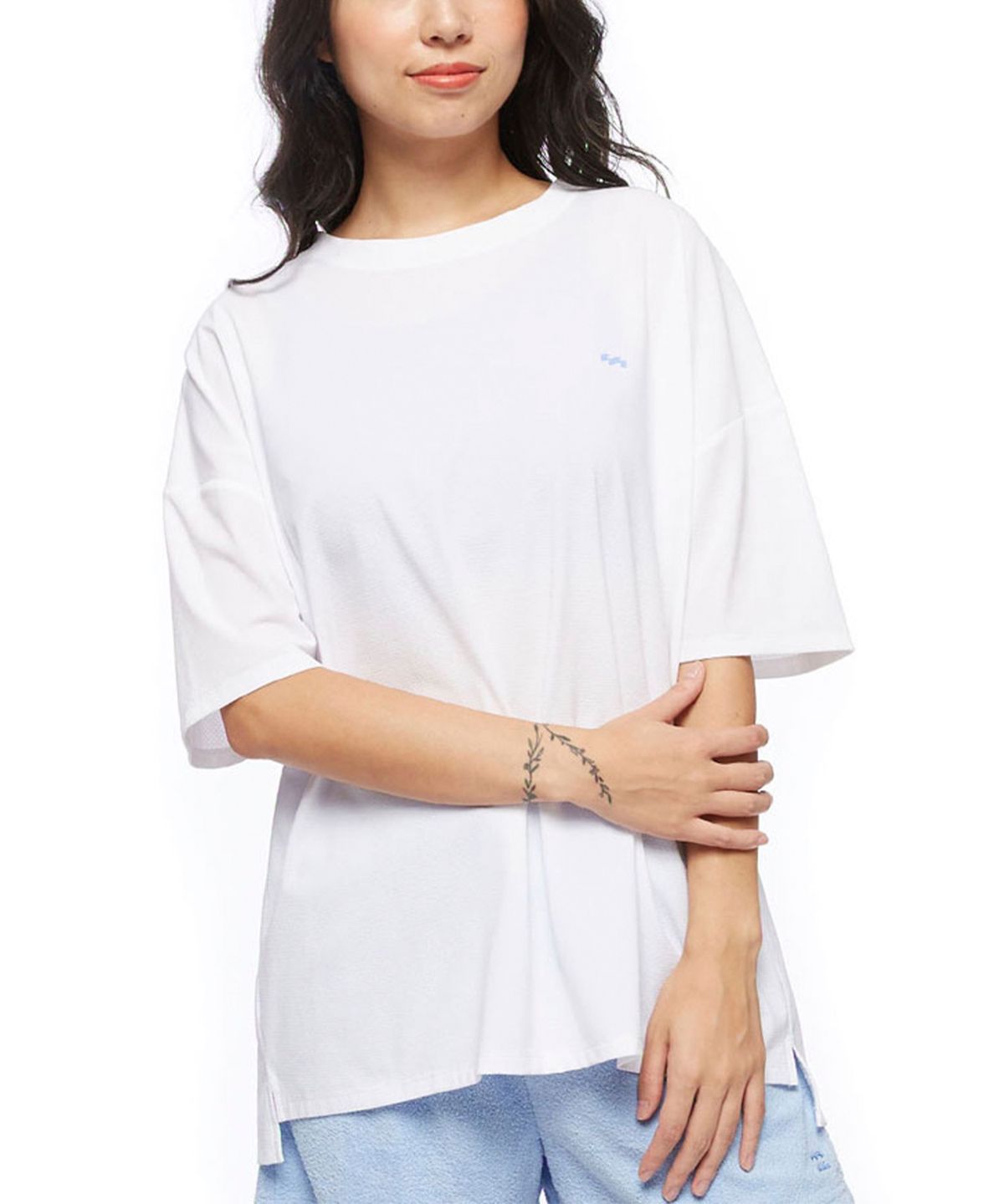빌라봉(BILLABONG) 여성 이클립스 로고 루즈핏 반소매 티셔츠 WHITE