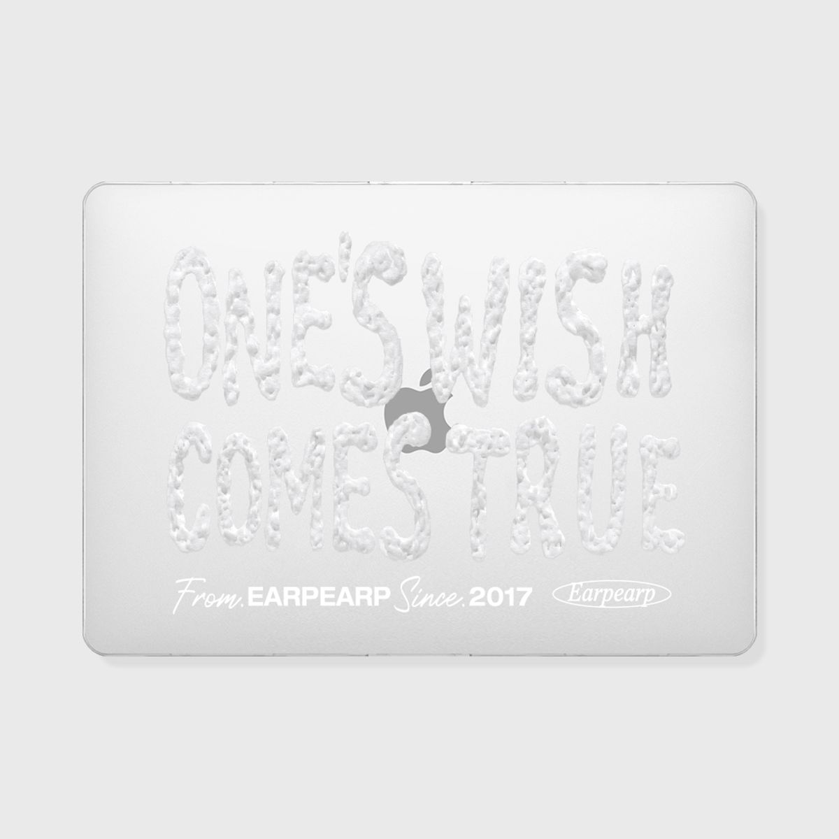 어프어프(EARPEARP) ONES WISH COMES TRUE-WHITE(맥북-클리어하드)