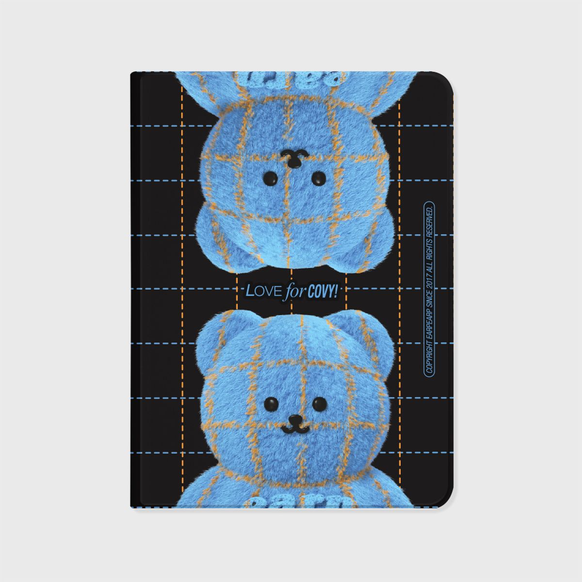 어프어프(EARPEARP) HELLO GRID FUR COVY-BLACK(아이패드-커버)
