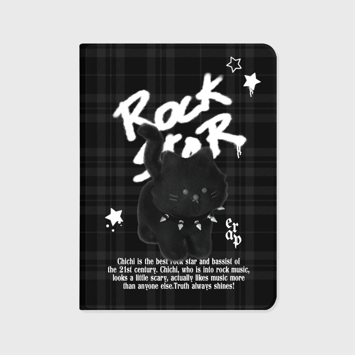 어프어프(EARPEARP) ROCKSTAR CHICHI-BLACK(아이패드-커버)