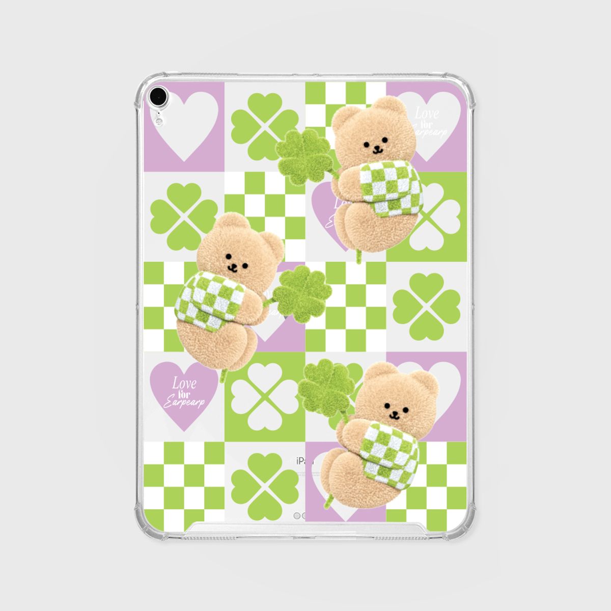 어프어프(EARPEARP) CLOVER COVY PATTERN(아이패드-클리어하드)