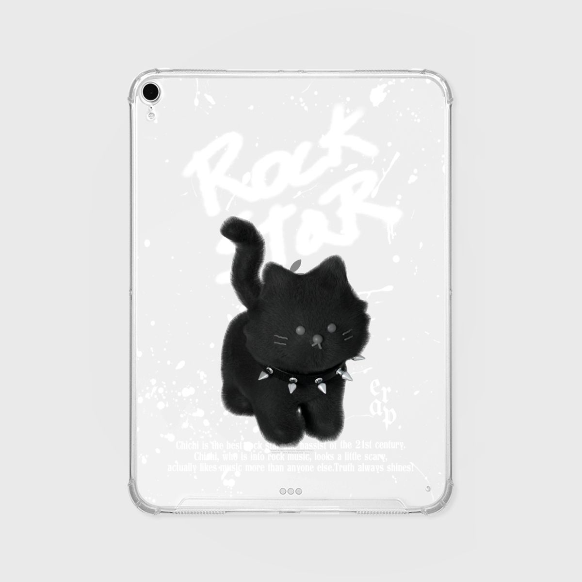 어프어프(EARPEARP) ROCKSTAR CHICHI-BLACK(아이패드-클리어하드)