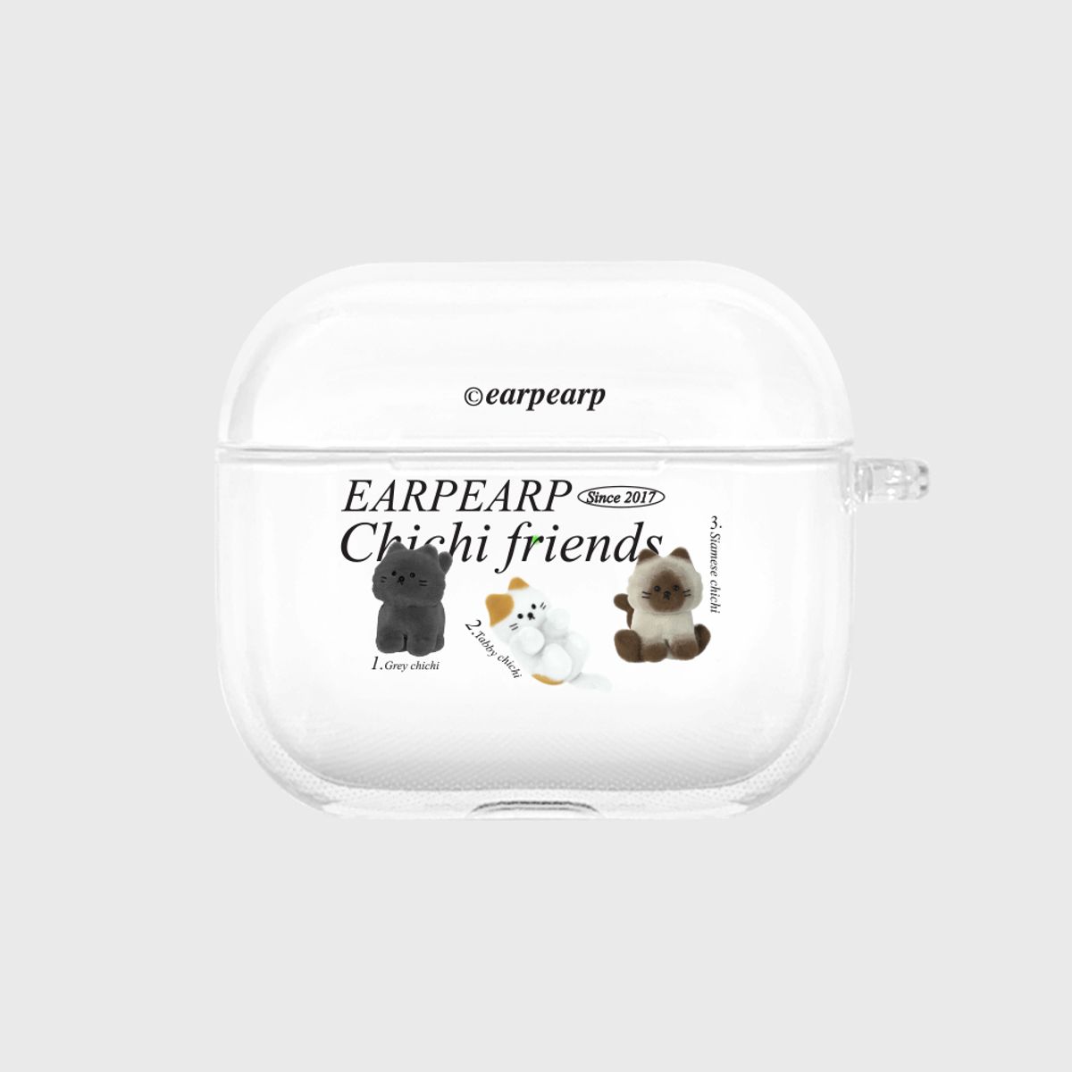 어프어프(EARPEARP) CHICHI FRIENDS(에어팟3-클리어하드)