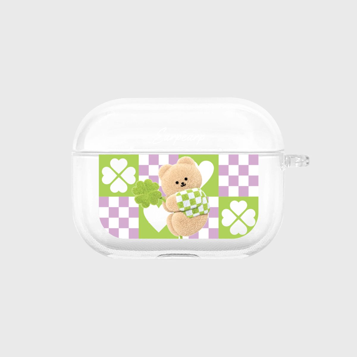 어프어프(EARPEARP) CLOVER COVY PATTERN(에어팟프로-클리어하드)