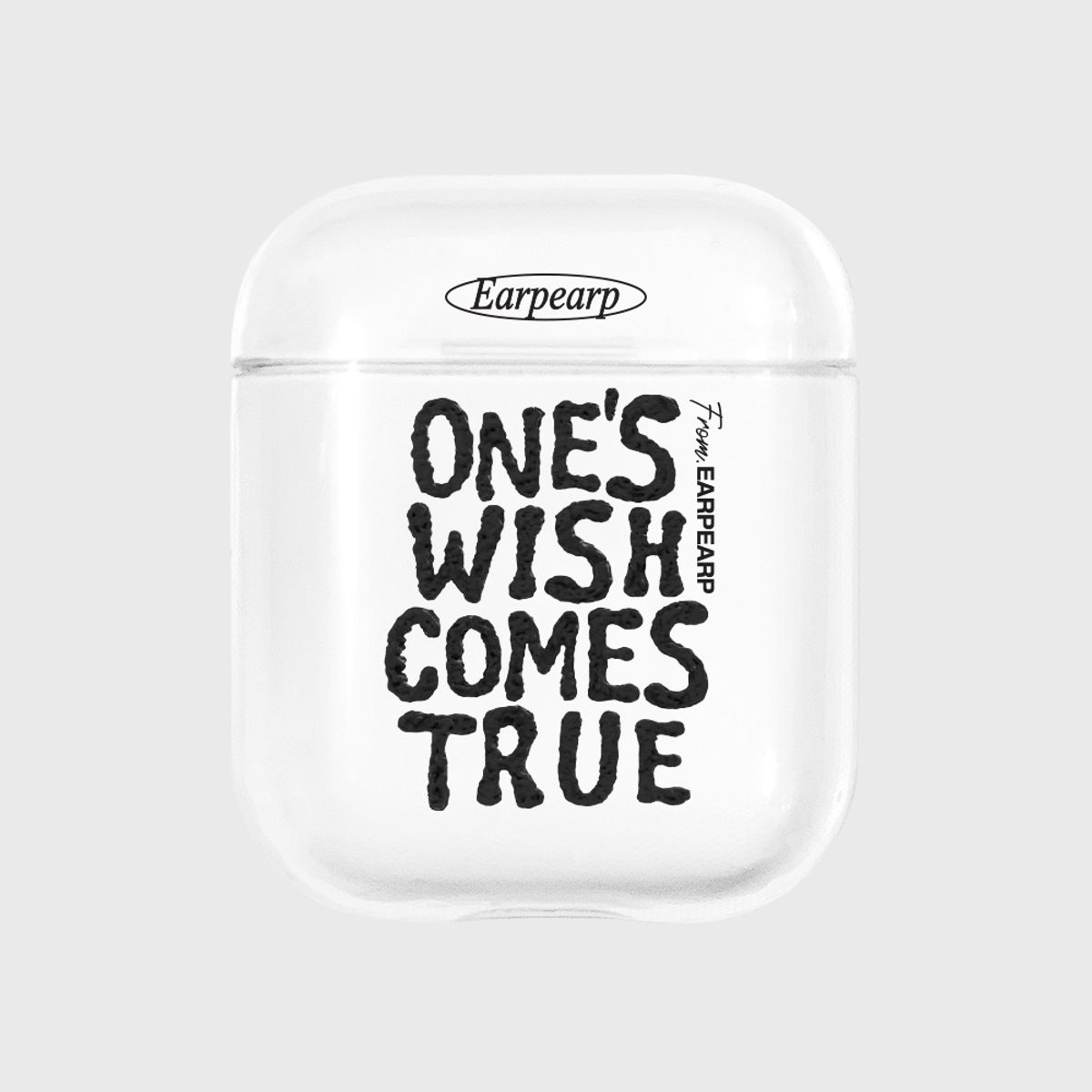 어프어프(EARPEARP) ONES WISH COMES TRUE-BLACK(에어팟-클리어)