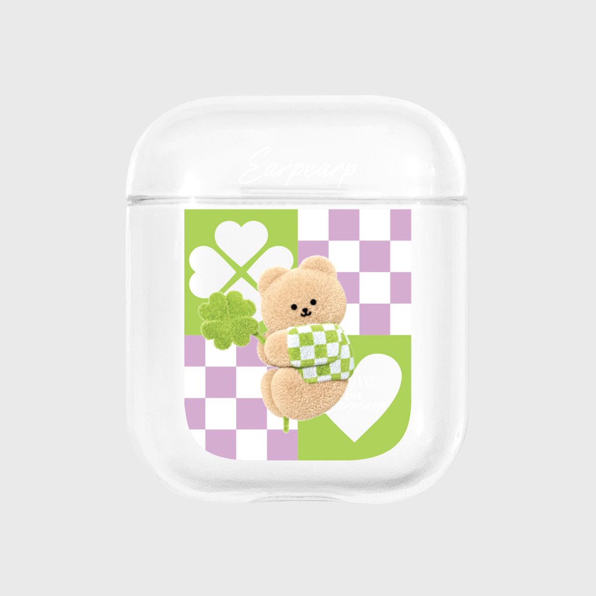 어프어프(EARPEARP) CLOVER COVY PATTERN(에어팟-클리어)