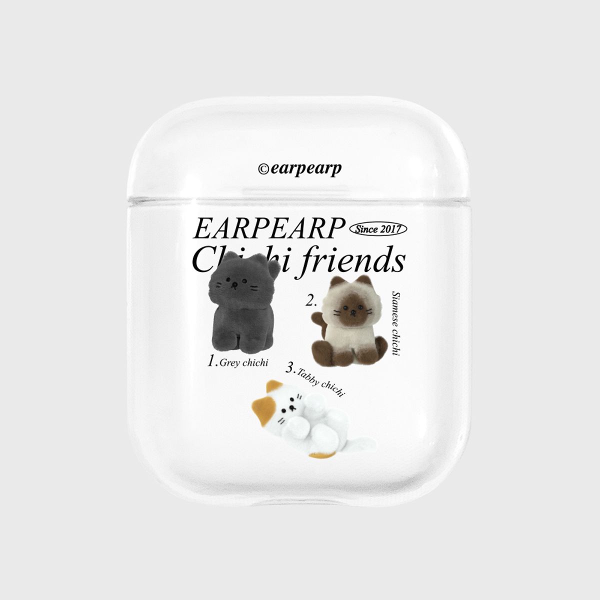 어프어프(EARPEARP) CHICHI FRIENDS(에어팟-클리어)
