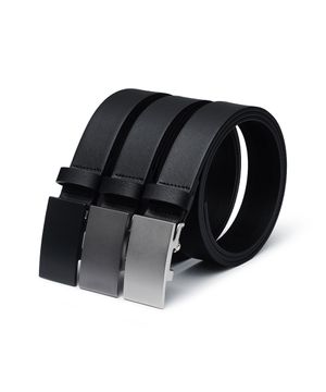 오토매틱 플레이트 레더 벨트_30mm