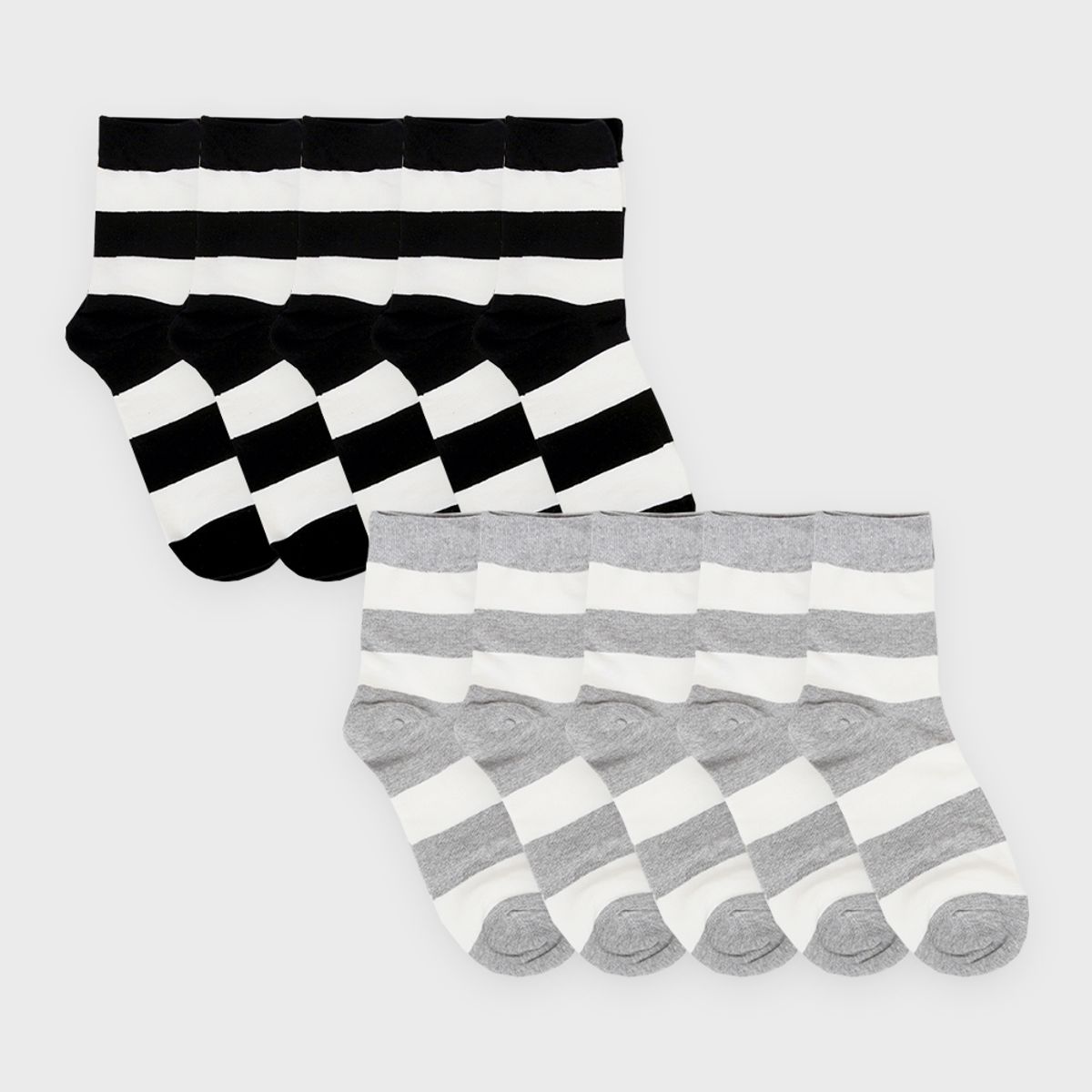 삭스에이(SOCKSA) [10PACK] 유니섹스 베이직 200N 투믹스 긴양말