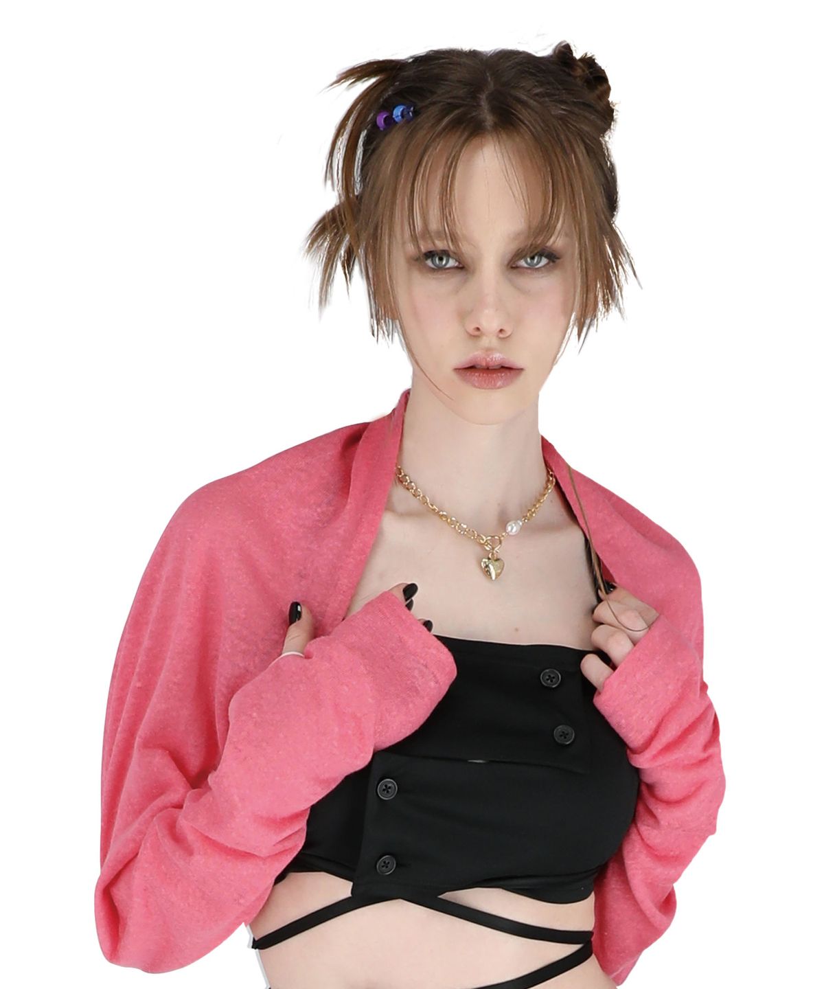 쎄쎄쎄(SETSETSET) 2 WAY LINEN BOLERO PINK