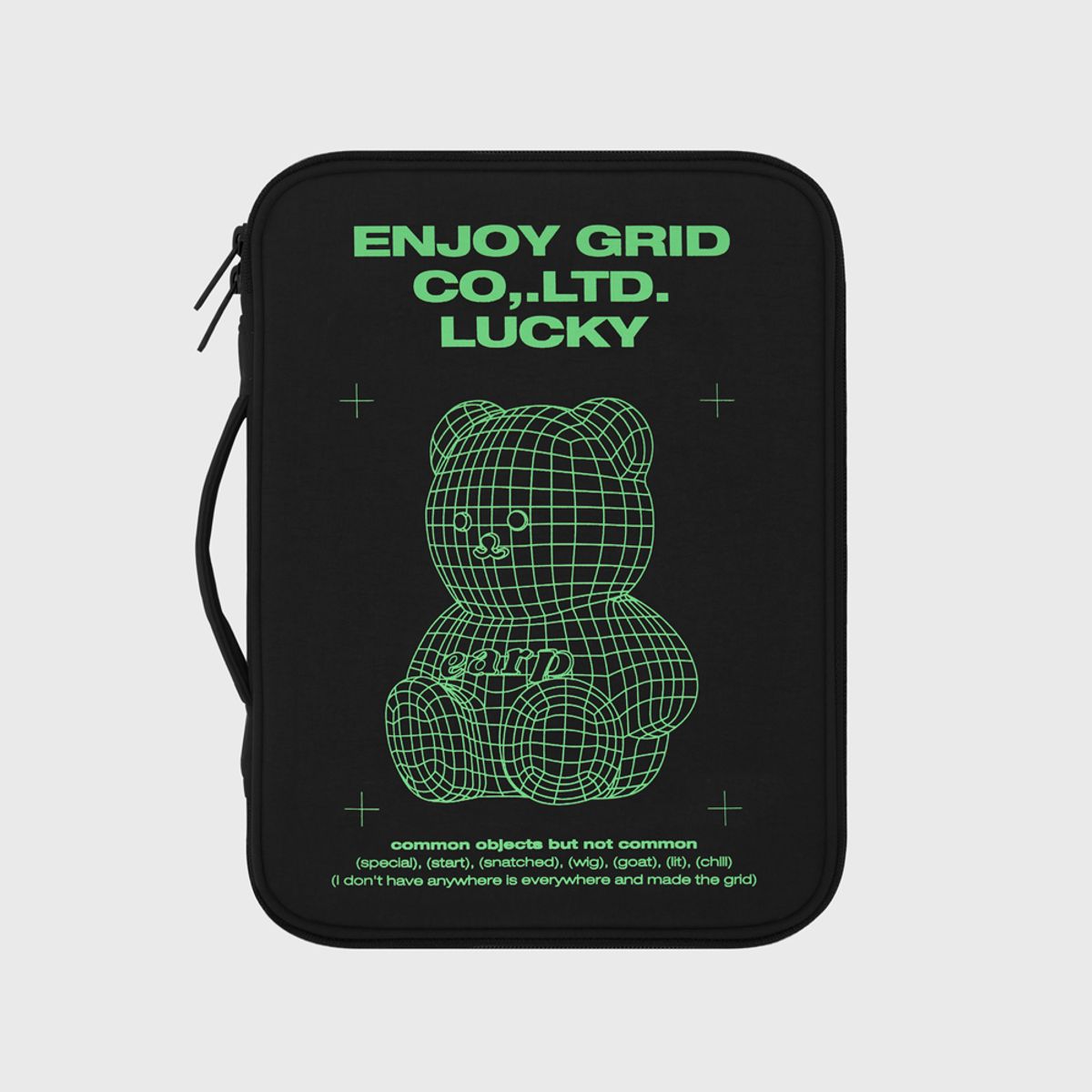 어프어프(EARPEARP) GRID COVY-GREEN(11인치 북파우치)