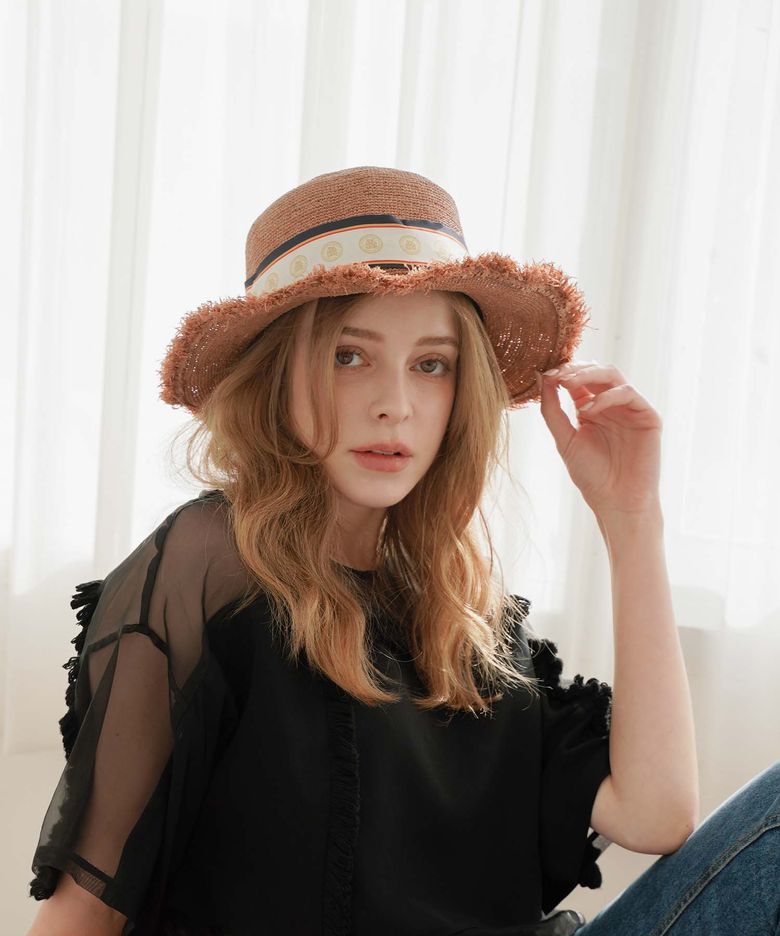 앨리쉬 Ailish 라피아 트윌리 보터햇 밀짚모자