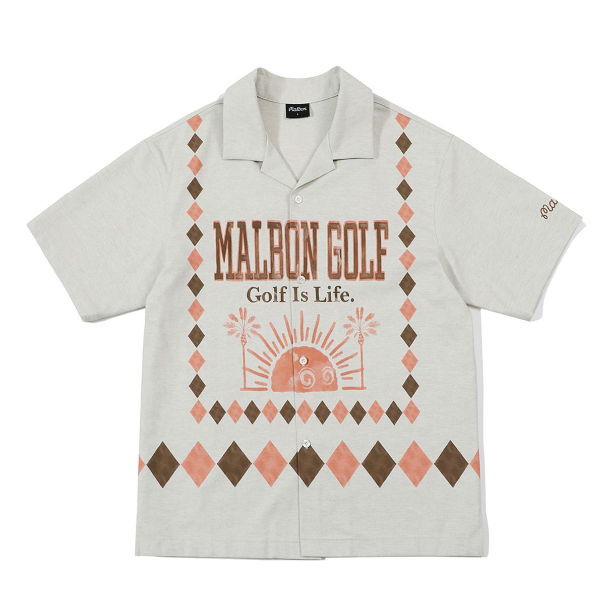 말본 골프(MALBON GOLF) California 버튼업 셔츠 BEIGE (MAN)