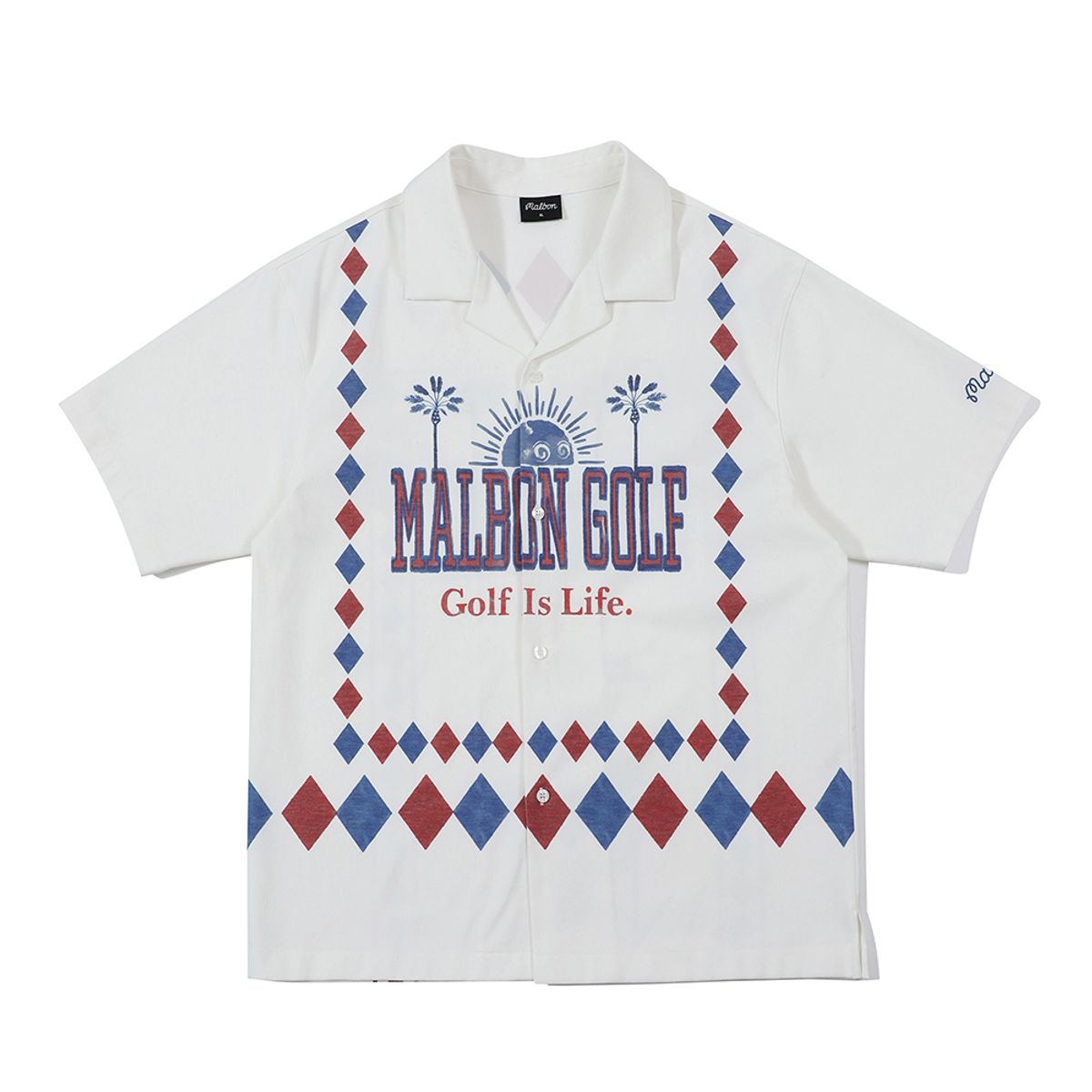 말본 골프(MALBON GOLF) California 버튼업 셔츠 화이트 (MAN)
