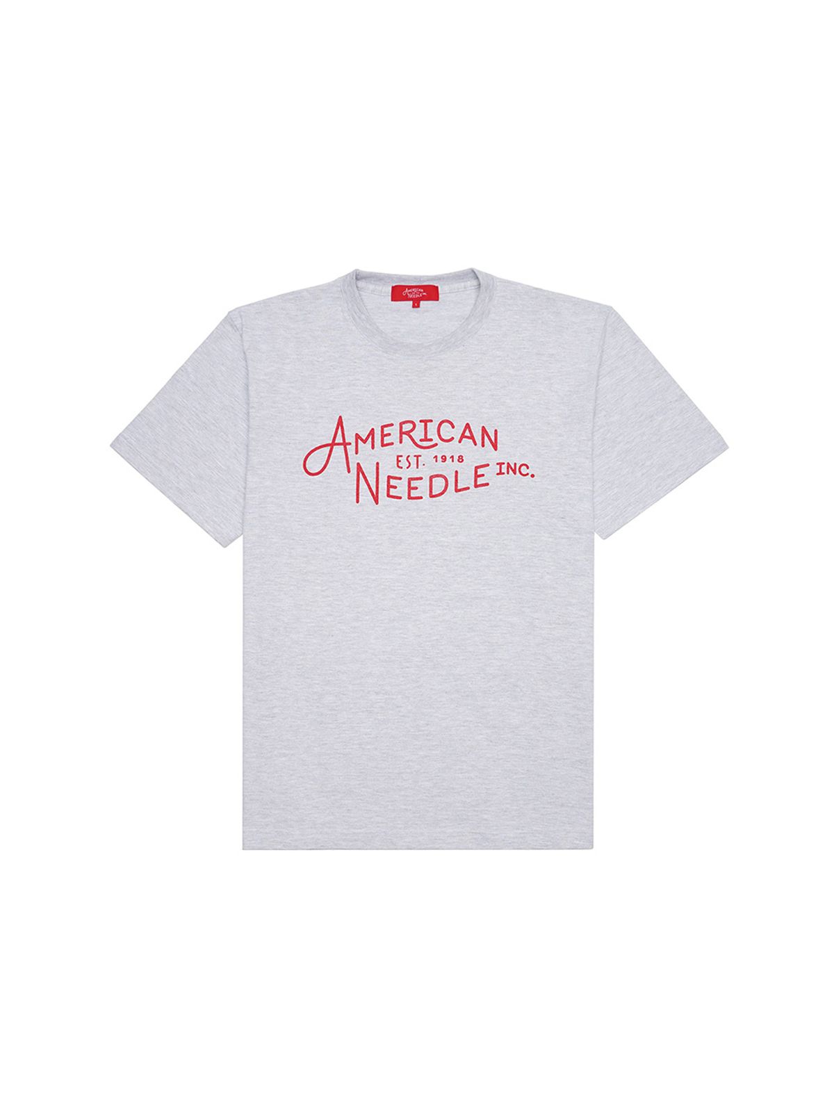 아메리칸니들(AMERICAN NEEDLE) AN BASIC T-SHIRT - MIXED GREY