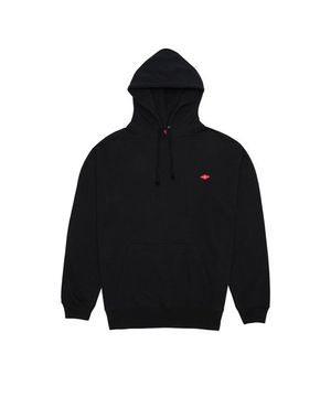 AN OVER SWEAT HOODY - BLACK