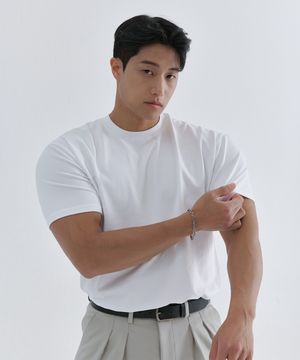 시그니처 헤비메쉬 머슬핏 티셔츠