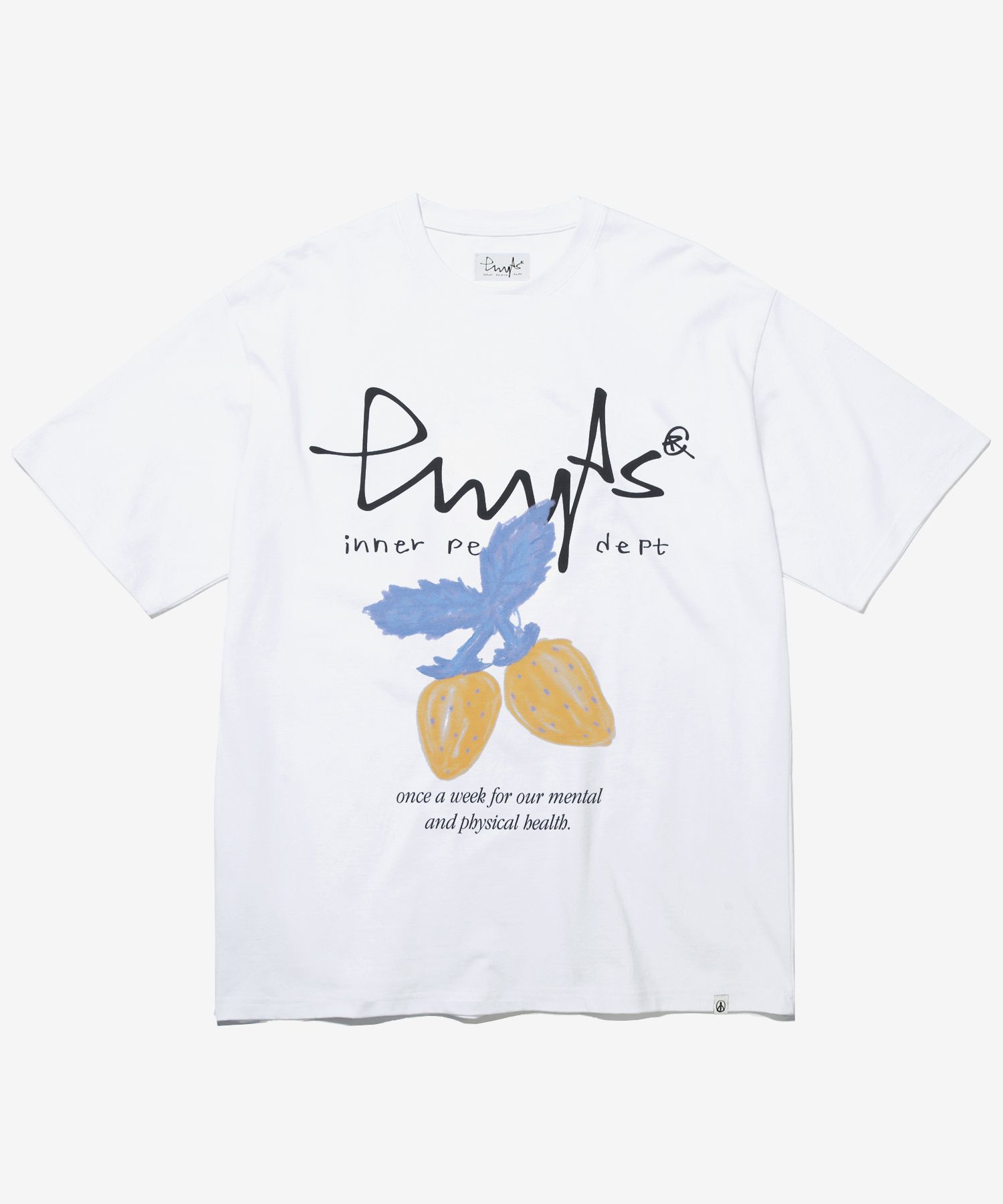PHYPS ♥ Strawberry Routine Short Sleeve T-Shirt MUSINSA | PHYPS Strawberry Routine Short Sleeve T-Shirt_Blue