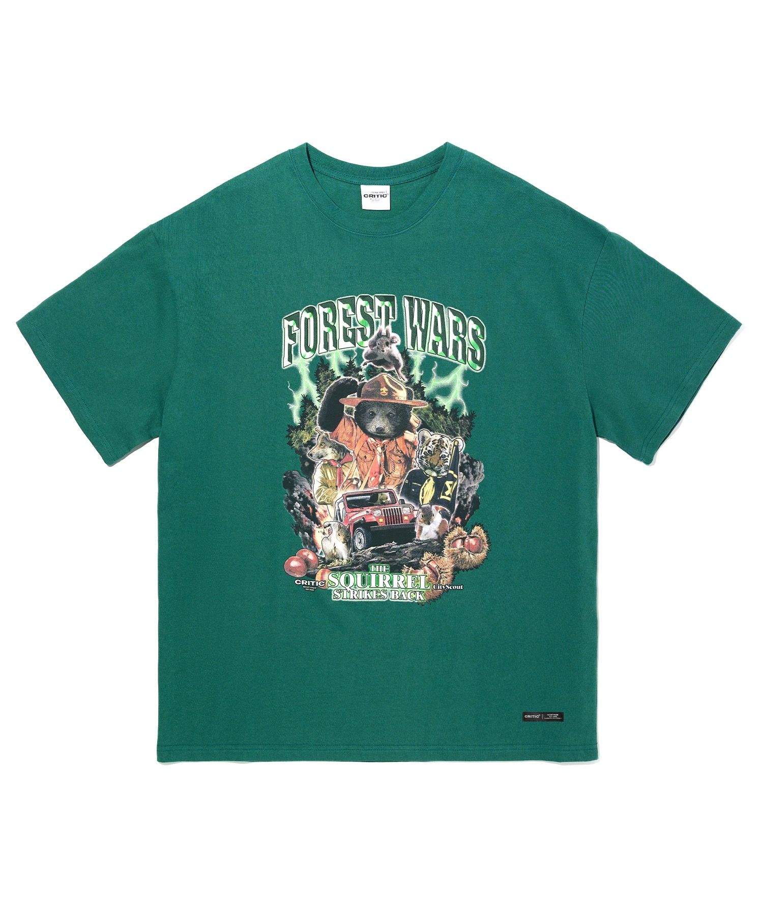 [CRITIC]FOREST WARS Short Sleeve T-Shirt/追跡付 MUSINSA | CRITIC FOREST WARS Short Sleeve T-shirt D/Mint