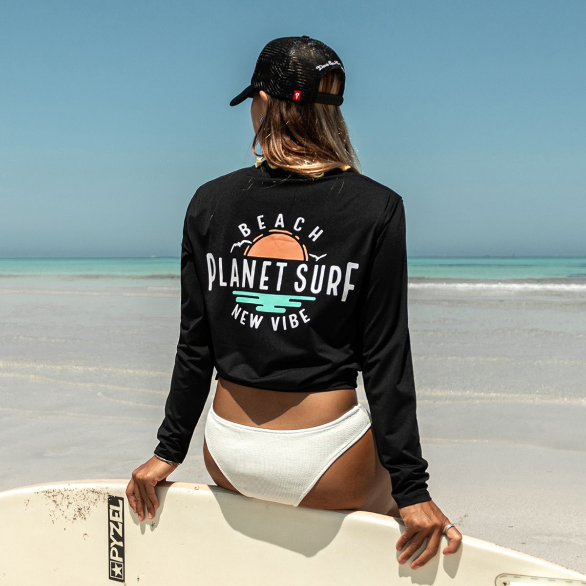 플래닛서프(PLANETSURF) 여성 루즈핏 래쉬가드 PS008BUWT